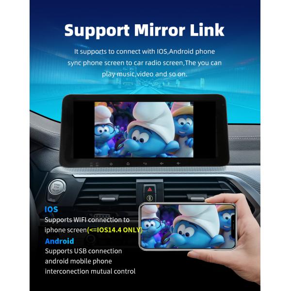 DVR 10" Android 13 Car Stereo with 10.33" Touch Screen GPS Wifi DVD Player and Camera