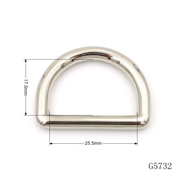 1 Inch Metal D Ring Anti Rust Dog Collar D Ring Customization