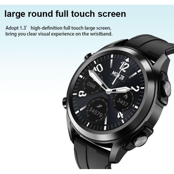 350mAH SpO2 Smart Watch With Earbud Inside Bluetooth Music Play