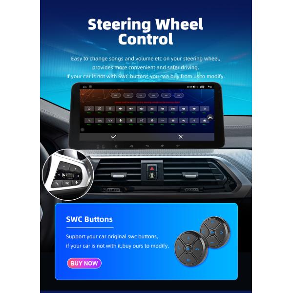 DVR 10" Android 13 Car Stereo with 10.33" Touch Screen GPS Wifi DVD Player and Camera