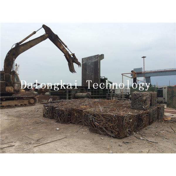 Cuboid Block Scrap Baler Machine Cylinder 315 Tons Baling Force Customized