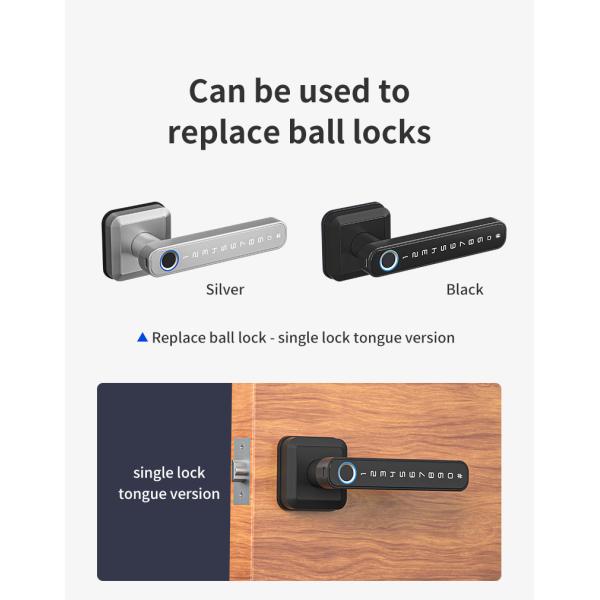 Fingerprint Smart Electronic Door Lock Waterproof Tuya App BLE Lock