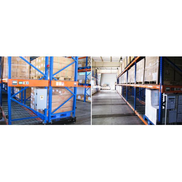 Electric Mobile Pallet Racking Rail-Guided Electric Mobile Rack Warehouse Storage Rack