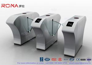China Half Height Access Control Flap Barrier Gate Turnstile Automatically Flap Barrier With Acrylic Flap on sale