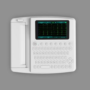 China Full Keyboard Hospital Electrocardiogram EKG Machine With Printer on sale