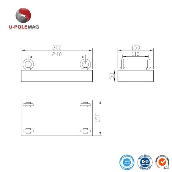 Plate Suspended Conveyor Belt Permanent Magnetic Separator for Mineral Iron Separation