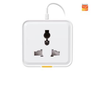 Tuya Smart Home Plug: Universal Type-C 16A WiFi RF433 Travel Adapter Socket with App Control, Voice Assistant Compatibility, and Energy Monitoring