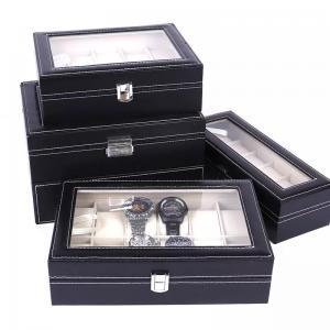 Quality Composite Material PU Leather Jewelry Box 33X22X9CM For Watch Storage for sale