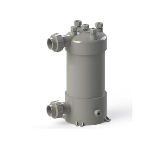 Durable PVC Heat Exchanger with Titanium Tube and PVC Shell for Various Industrial Applications