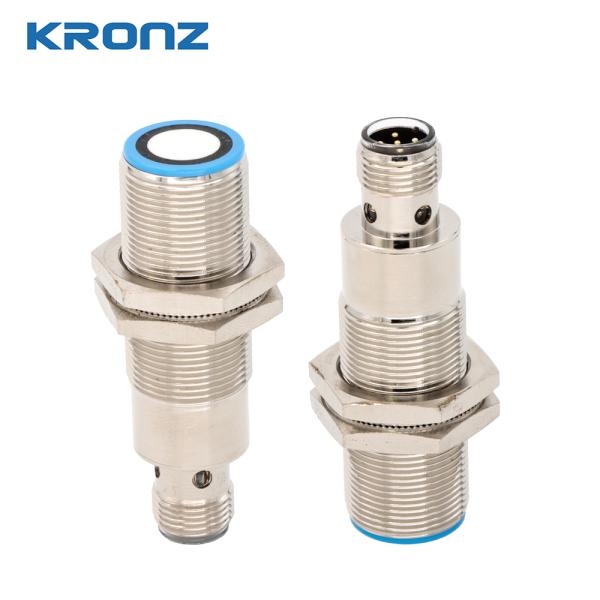 U18 Industrial Ultrasonic Sensors 50-500mm Detection Range 0-50mm Blind Zone