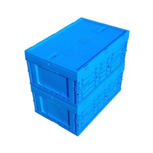 Collapsible plastic container stackable turnover plastic box storage