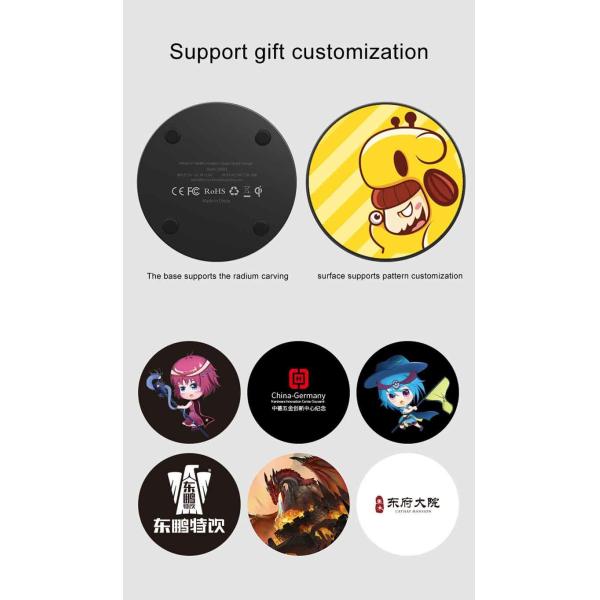 10W 15W OVP OCP Small Wireless Charger Gift For And Iphone