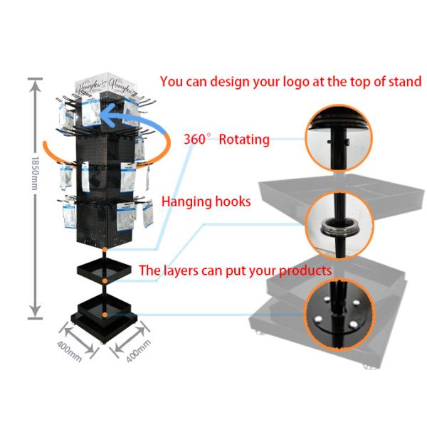 Bangle Jewelry Rack Battery Powered Rotating Display Stand