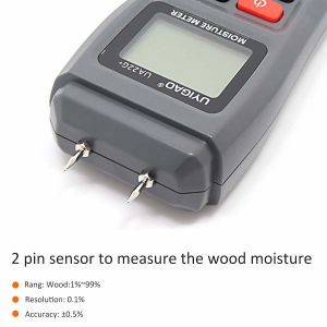 Quality 10mm Lumber Moisture Tester With Large LCD Characters Display for sale