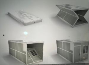 China Easy To Install Sandwich Panel 40ft 20ft Folding Container House Folding Container on sale