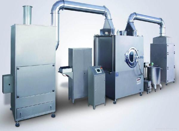 Buy High Precise Polished Film Coating Machine With Intelligent PLC Control at wholesale prices
