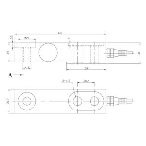 500kg~3t Highly Accurate Shear Beam Load Cell For Platform Forklift