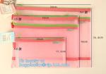 Office Stationery Plastic Mesh A5 Black File Folders with Zipper, A4 Eco