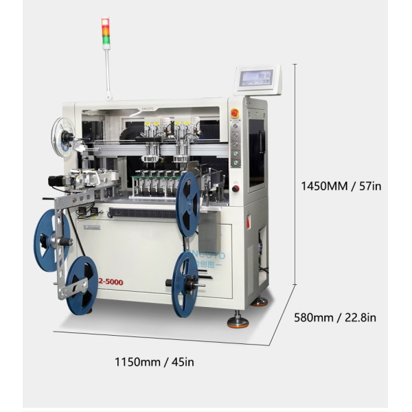KA42-5000 High Speed Automatic Tape IC Programming Machine 5000UPH 4 Programming Stations SMT IC Burner