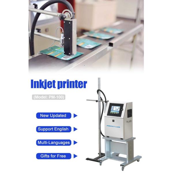 Highly Automated Industrial Inkjet Printer Plastic Bottle Expiry Date Code Continuous