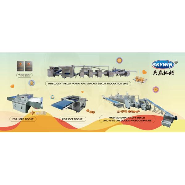 Automatic Soft Biscuit Making Machine Gas Oven Baking Equipment Soft Biscuit Production Line