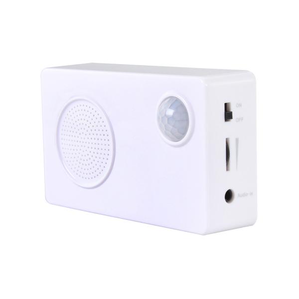 Buy Motion sensor alarm box PIR human sensor sound box with pre-load audio at wholesale prices