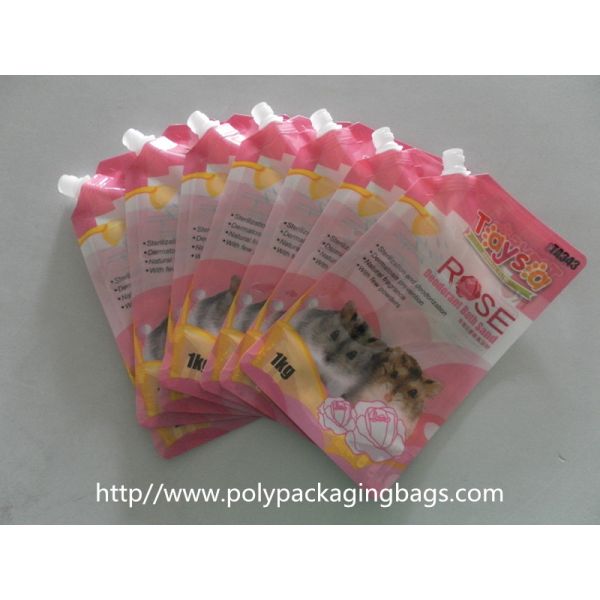 Reusable Laminated Stand Up Pouch With Spout For Red Wine , Grape Wine