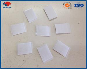 China White Hook And Loop Coins Precut Squares , Sticky Back Hook Loop Dots on sale