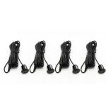 8 Black Parking Sensor Systems 0.3 To 2.2m Vehicle Backup Warning System