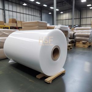 80 μm opaque white CPP silicone coated release film for label, tape and adhesive manufacturing, medical and surgical app