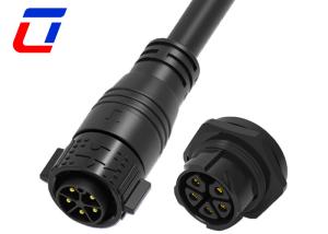 China 5 Pin Circular Waterproof Power Connector M25 Power Cable Connector IP67 on sale