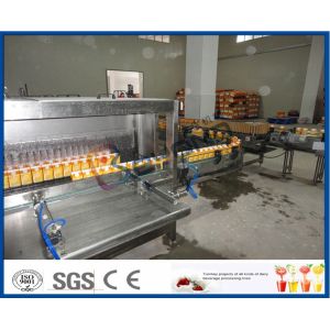 High Efficiency Fruit Juice Processing Line Process Beverage Sterilizing Tunnel
