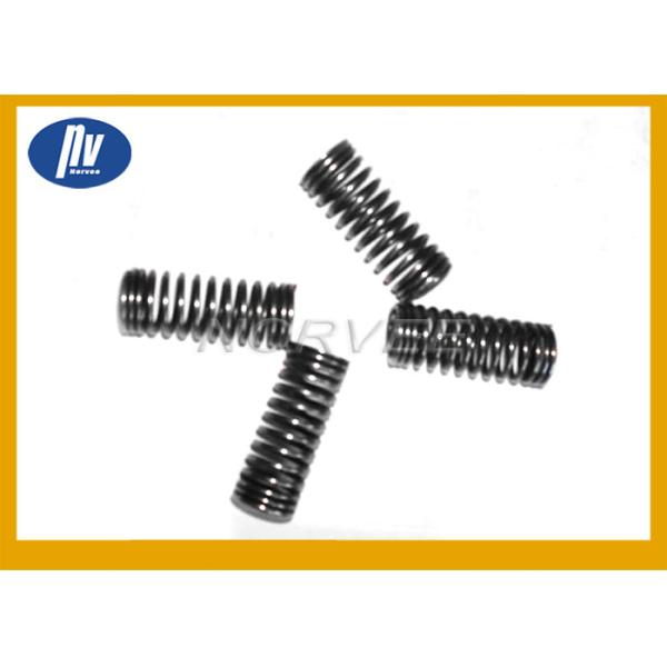 Black Paint Long Compression Springs Left / Right Coils With Material Optional