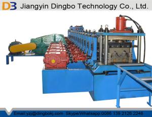 China 3 Wave Highway Guardrail Roll Forming Machine for Making Steel Highway Crash Barrier​ Profile with Hydraulic Cutting on sale