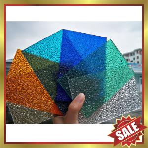 China hight quality Diamond embossed polycarbonate PC Sheet panel board plate for decoration and building construction project on sale