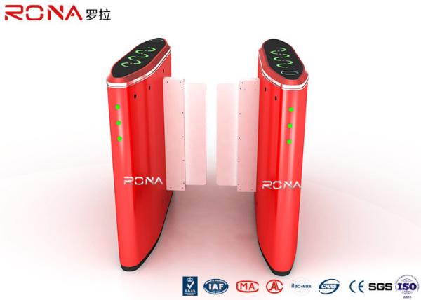 Buy Alarm Flap Sliding Barrier Gate Security Passage Turnstile With IR Sensor at wholesale prices