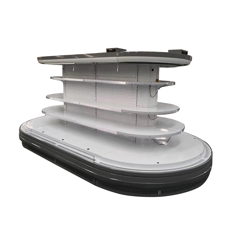 Oval Island Multideck Open Showcase Chiller With Brilliant LED Lights