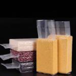 Customized Transparent Vacuum Bag With Miscellany Grain Print Recyclable Offset