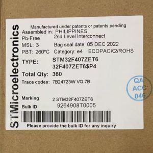 Quality STM32F407ZET6 Microcontroller with ARM Cortex-M4 Core Featuring 210 DMIPS 1MB Flash and 192+4KB RAM for sale