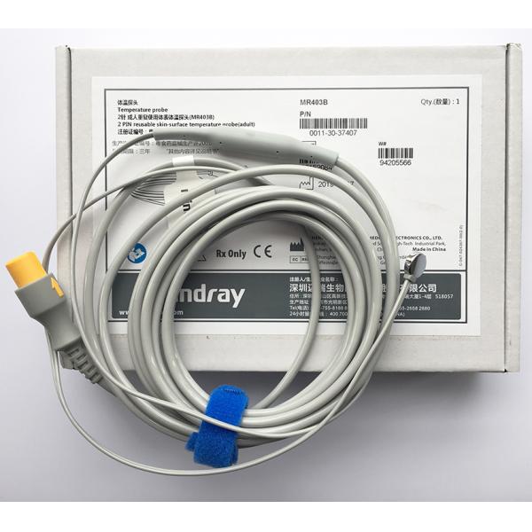 Original Mindray 2pin Reusable Skin Surface Temperature Probe MR403B MR404B