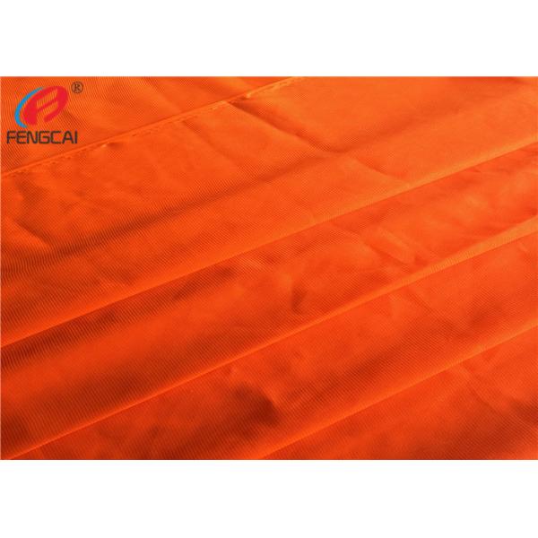 Safety Vest Orange Reflective Fabric Fluorescent Material Fabric For Garment