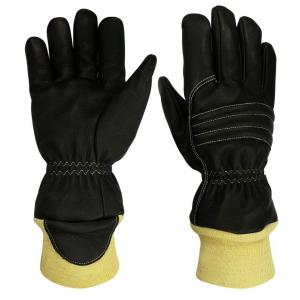 China Water Repellent Firefighter Work Gloves Wristelet With Knuckle Pad on sale