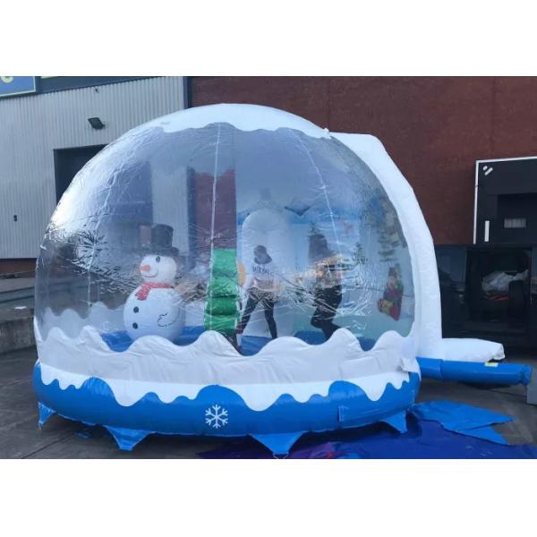 0.55mm PVC Inflatable Advertising Signs For Yard / Blow Up Snow Globe