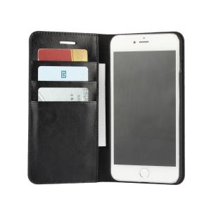 iPhone 8 Case, Genuine Leather Wallet Case Folio Flip Cover for iPhone 5/6/7/8/X/XS/XS MAX/XR