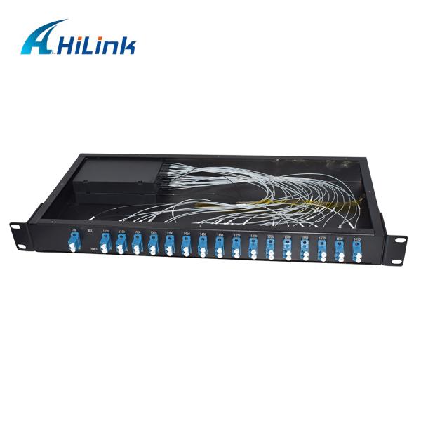 LC/UPC 16ch Cwdm Optical Mux Demux 1U Rack Mount Dual Fiber 1310nm~1610nm