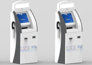 Quality A4 Laser Printer Telekiosk Bill Acceptor Payment Kiosk , 3 Tracks USB MSR Wireless Card Reader for sale