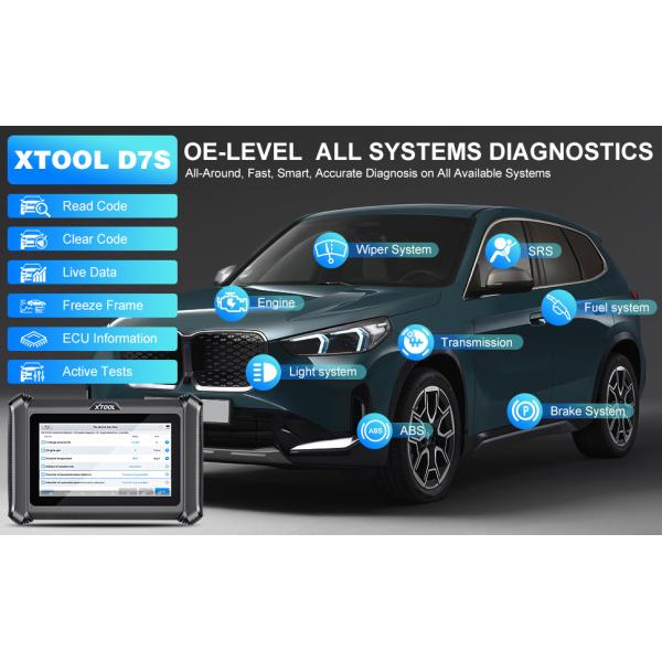XTOOL D7S Diagnostic Tool Support DoIP & CAN FD, ECU Coding Bidirectional Scanner 