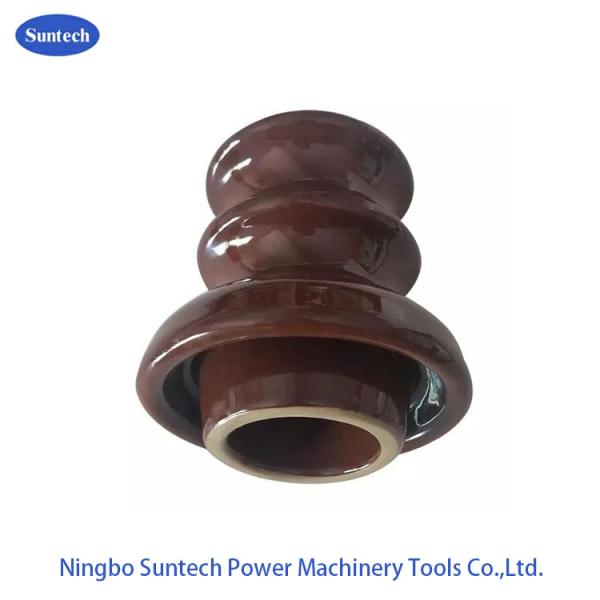 Glazed Pin High Voltage Porcelain Insulators 11KV P - 11 - Y