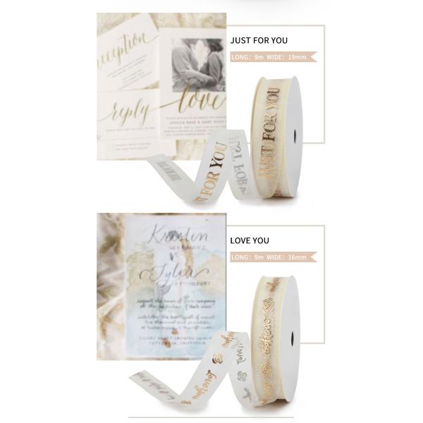 Custom Logo Polyester Wedding Gift Packing Chri stmas Ribbon Private Label Ribbon