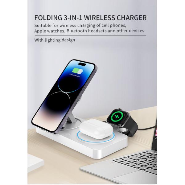 110-205khz Working Frequency Wireless Charger Freely Adjust Phone Charging Angle